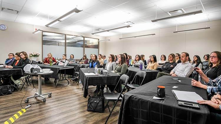 Women from Pason, Verdazo, and Energy Toolbase gathered together on March 9, 2020, to celebrate International Women's Day.